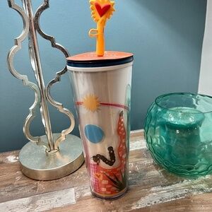 Starbucks X Manuela Guillen Hi Hola Heart Straw Tumbler Limited Edition 2023